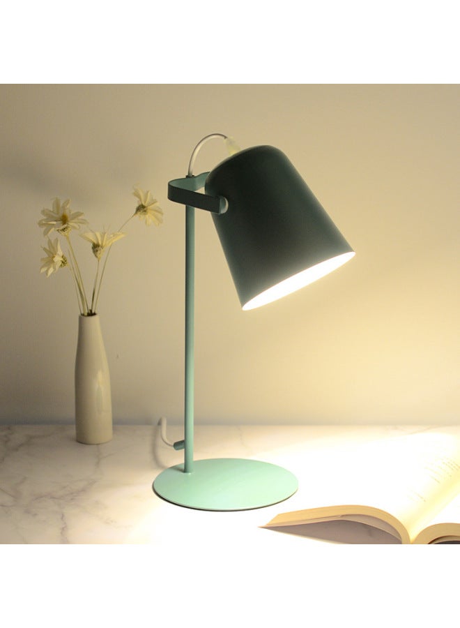 Nordic Creative Small Desk Lamp Led Eye Protection Desk Girl College Student Dormitory Reading Modern Bedside Plug Ins Style-Light Source Power:LED 12W Three Color Light Bulb-Light Color:White Style - Image 4